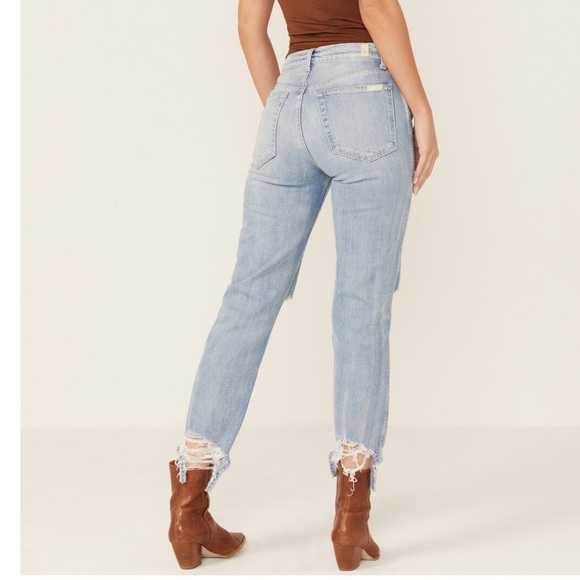 NWT 7 FOR ALL MANKIND WOMEN'S HIGH RISE CROP DENIM JEANS - Picture 3 of 17